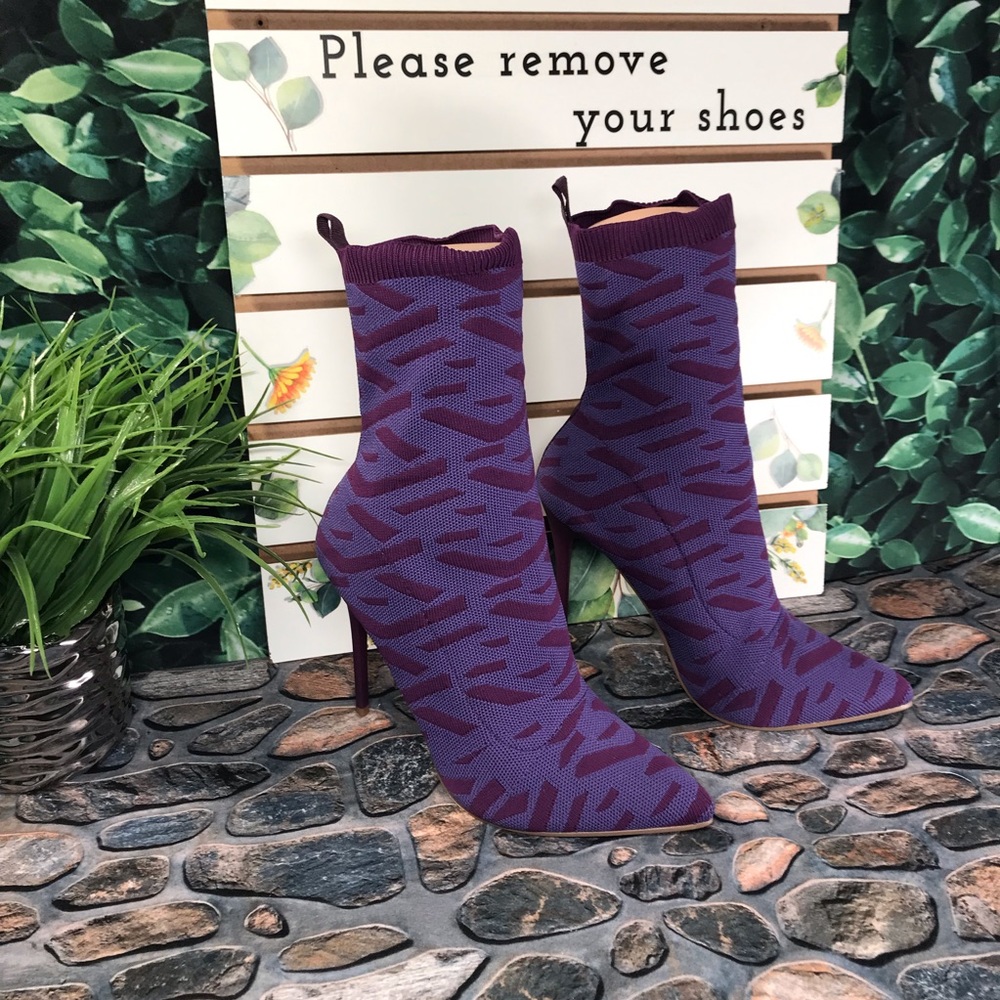 EGO- RICOCHET PURPLE PRINT KNIT - Picture 7 of 14